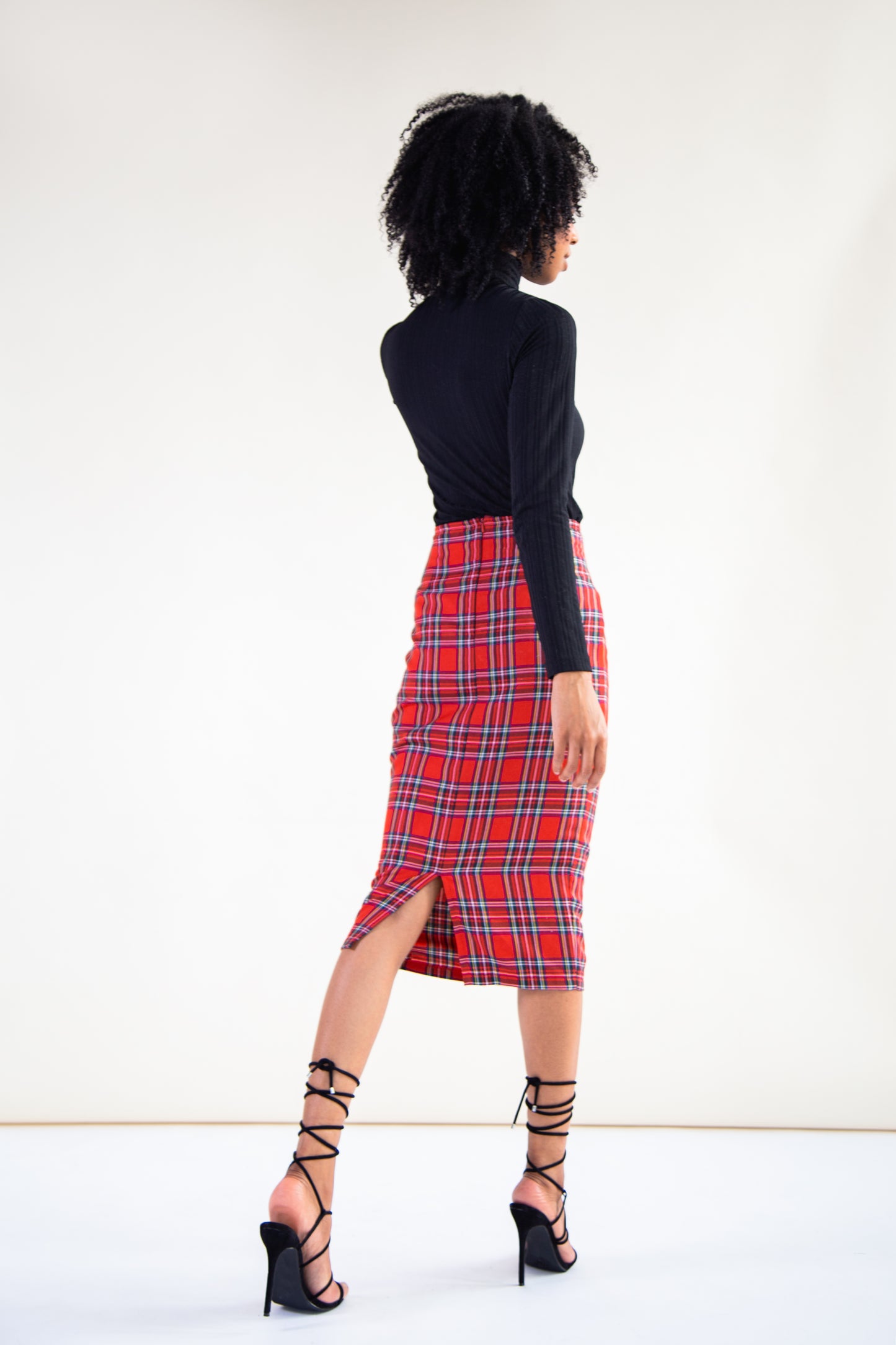 Tartan Midi Skirt