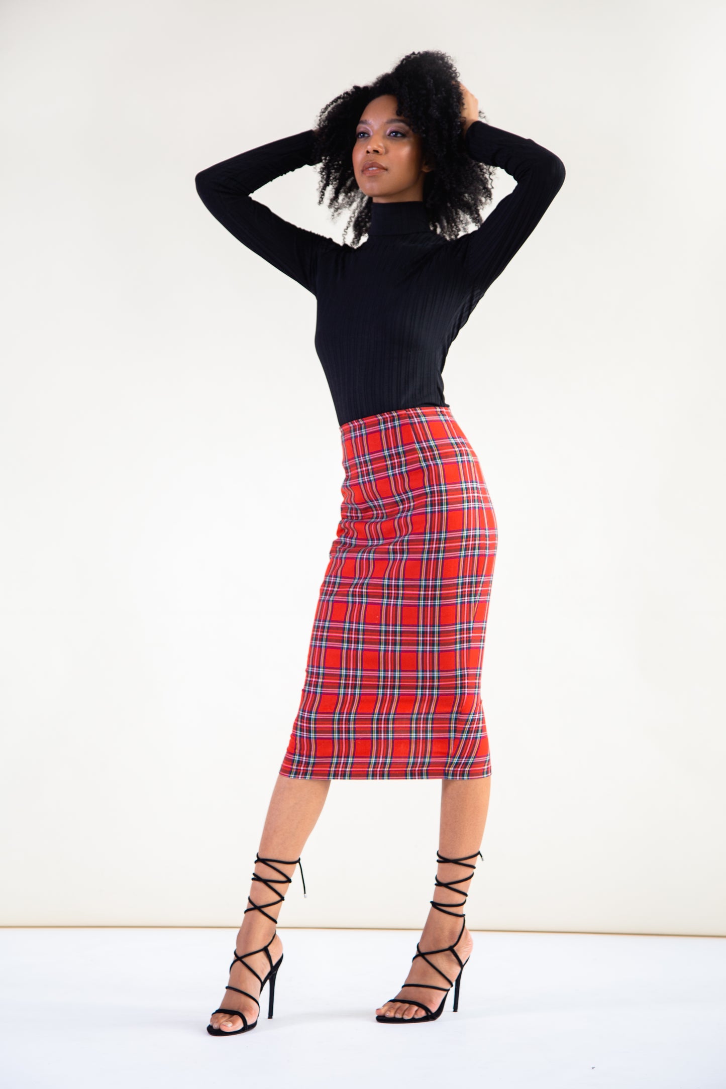 Tartan Midi Skirt