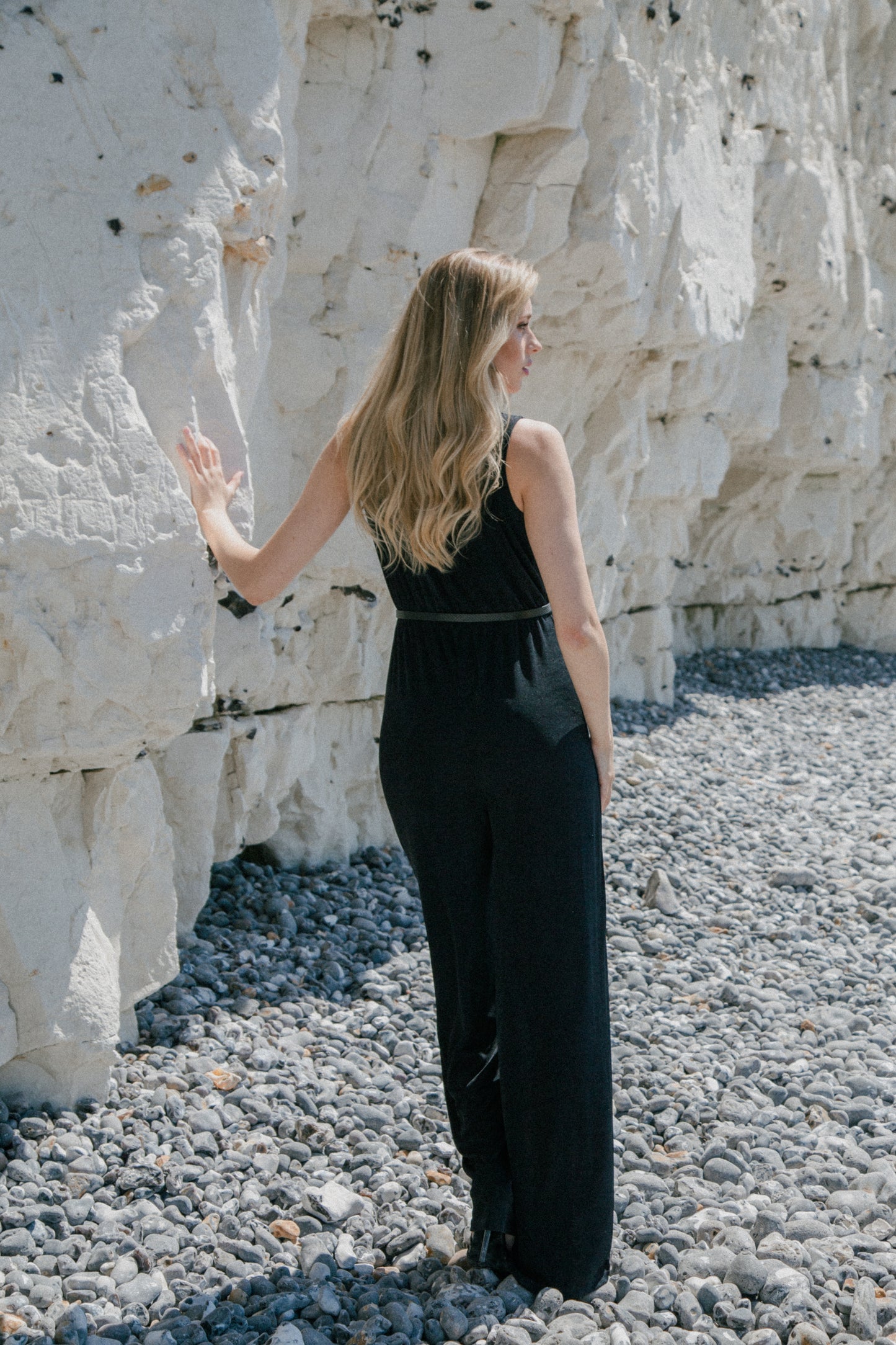 Black recycled jumpsuit
